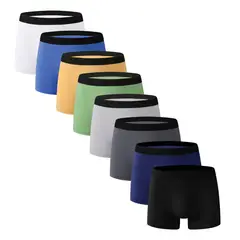 TIOZONEY - Pack De 8 Boxers Algodón Hombre