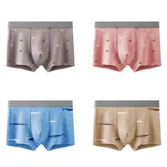 TIOZONEY - Pack De 4 Boxers Algodón Hombre