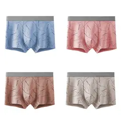 TIOZONEY - Pack De 4 Boxers Algodón Hombre