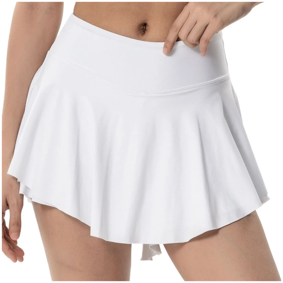 TIOZONEY - Faldas atléticas para tenis y golf - Blanco