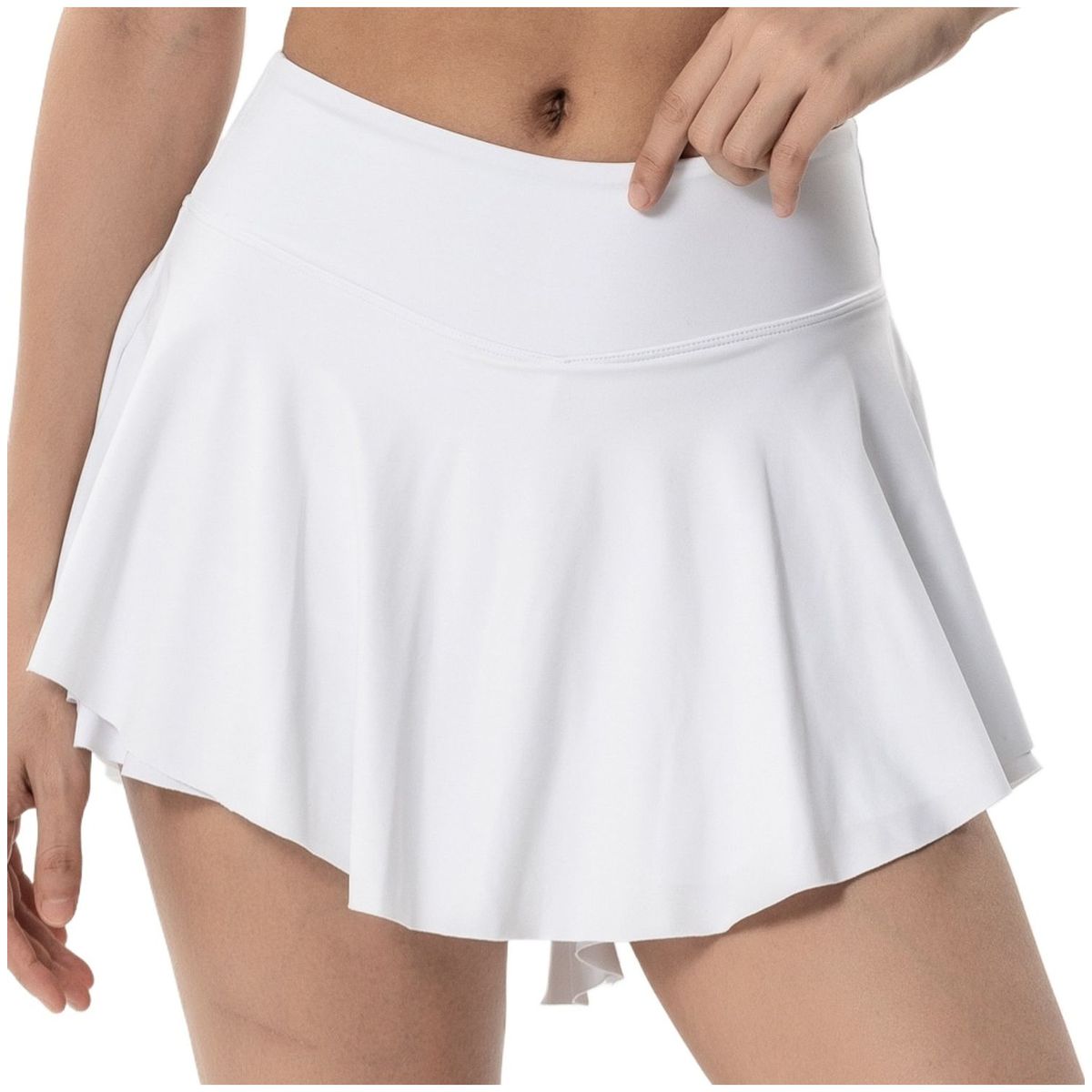 TIOZONEY - Faldas atléticas para tenis y golf - Blanco