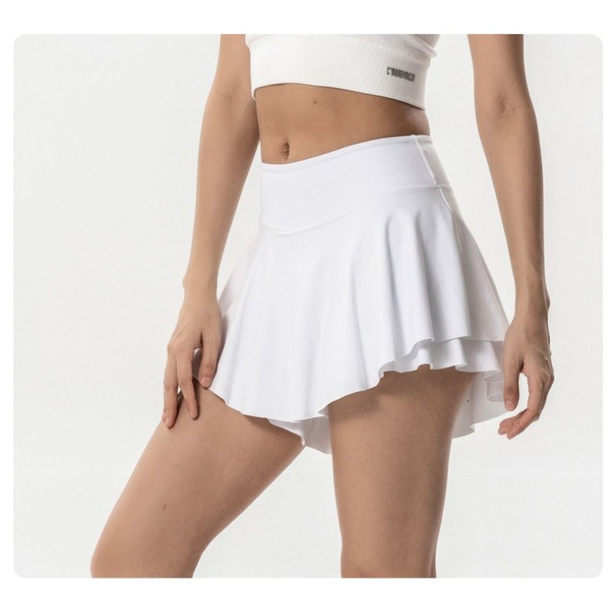 TIOZONEY - Faldas atléticas para tenis y golf - Blanco