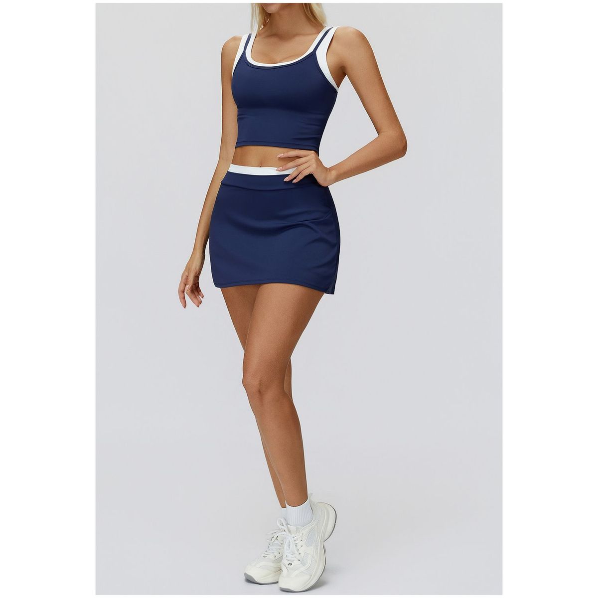 TIOZONEY - Faldas atléticas para tenis y golf - Azul