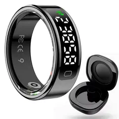 DANWEILE - Un anillo inteligente con pantalla, resistencia al agua y monitorización de la frecuencia cardíaca.