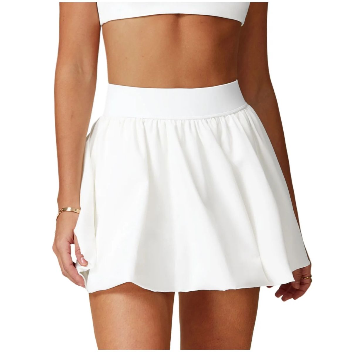 TIOZONEY - Faldas atléticas para tenis y golf - Blanco