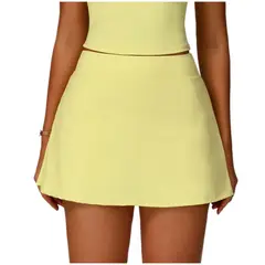TIOZONEY - Faldas atléticas para tenis y golf - Amarillo