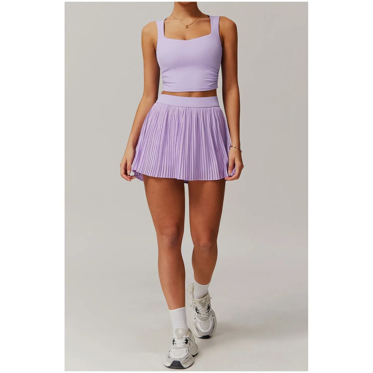TIOZONEY - Faldas atléticas para tenis y golf - Morado