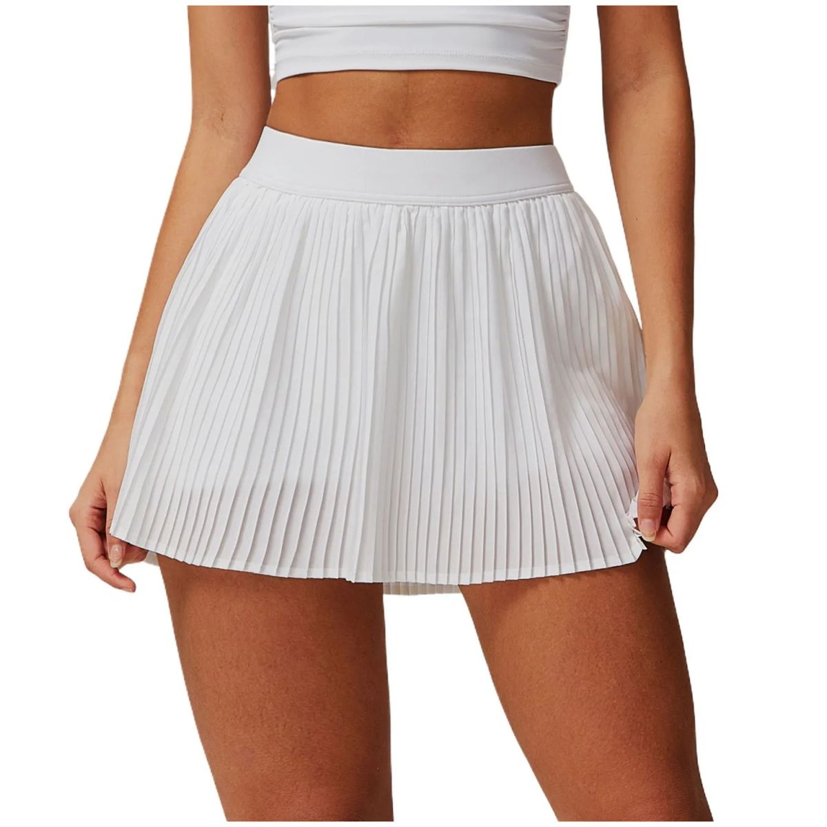 TIOZONEY - Faldas atléticas para tenis y golf - Blanco