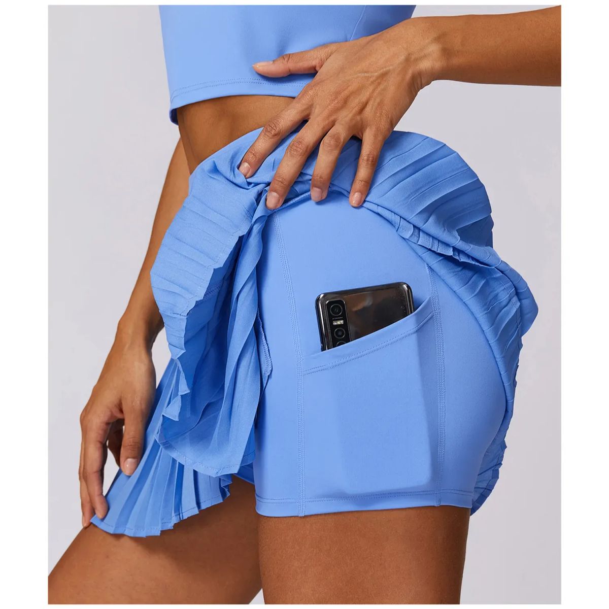 TIOZONEY - Faldas atléticas para tenis y golf - Azul