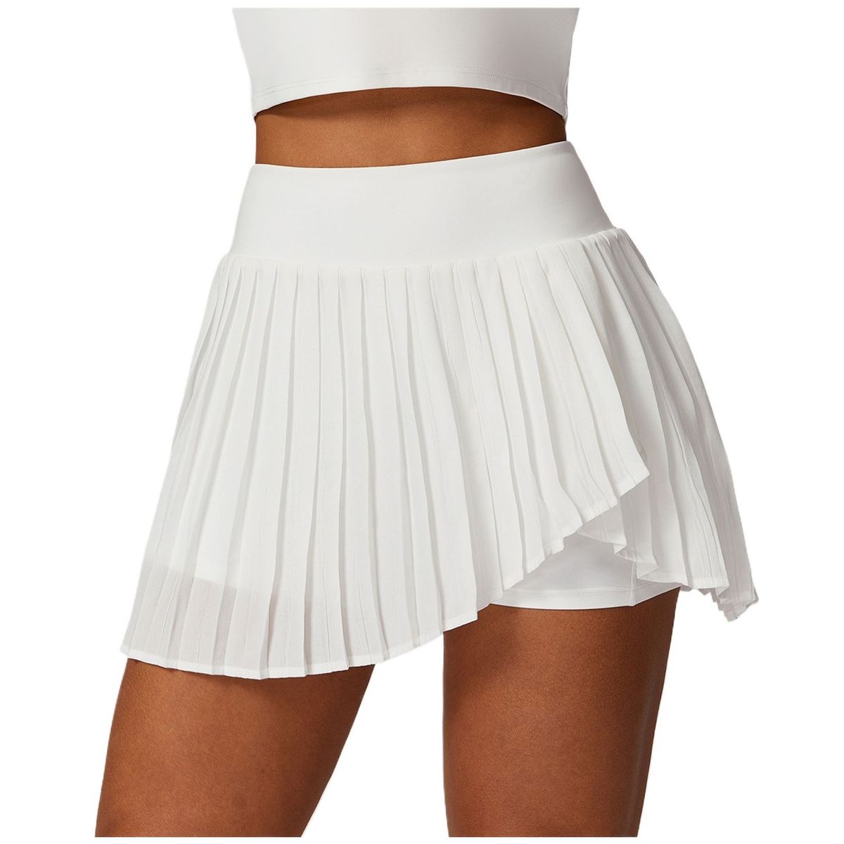 TIOZONEY - Faldas atléticas para tenis y golf - Blanco