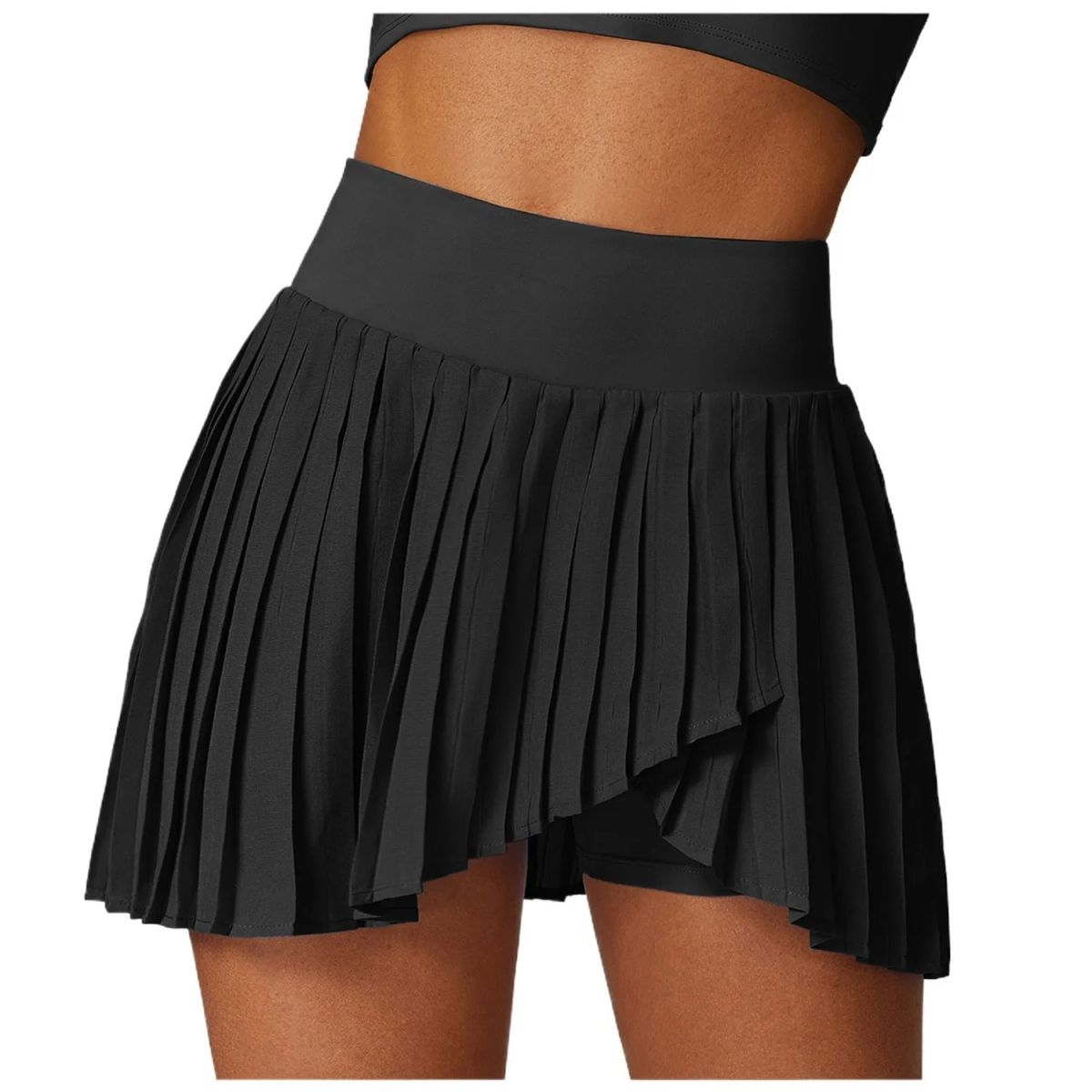 TIOZONEY - Faldas atléticas para tenis y golf - Negro