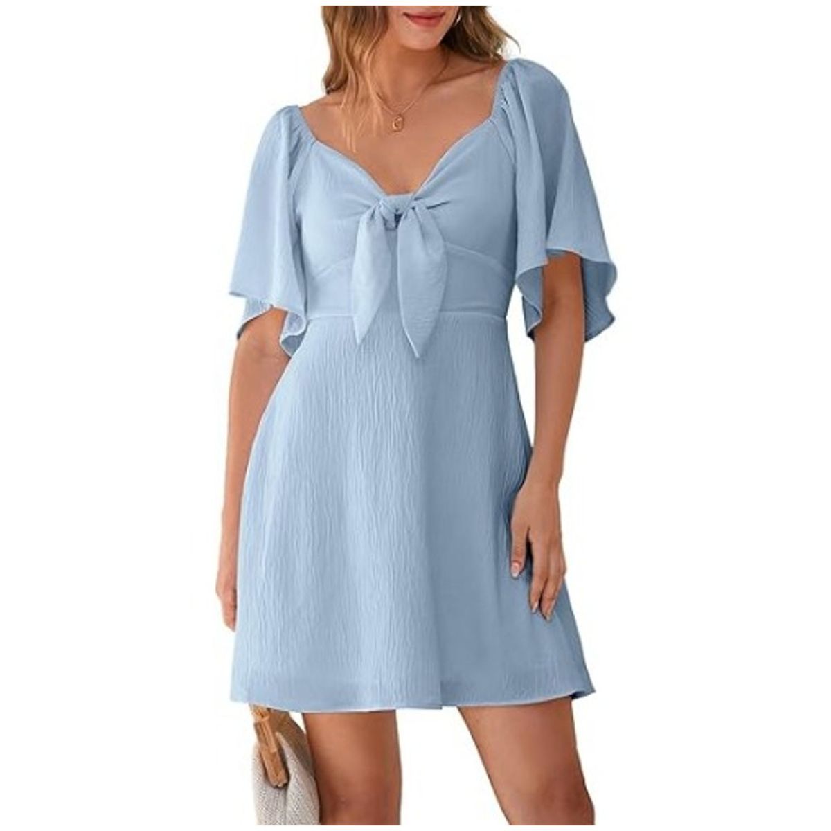 TIOZONEY - Faldas largas para mujer - Azul