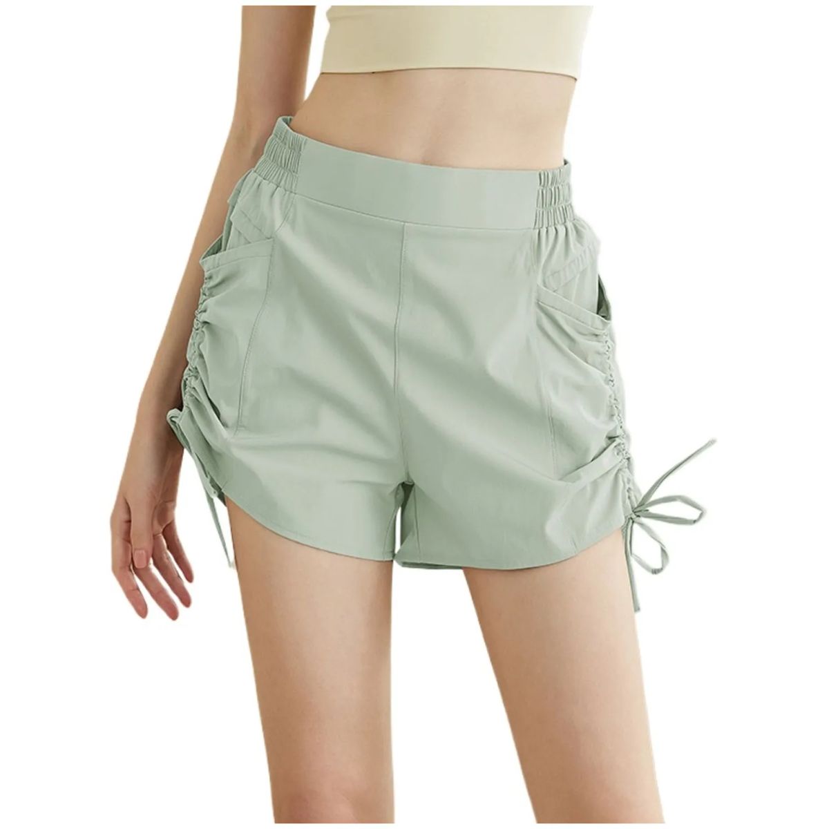 TIOZONEY - Pantalones cortos para mujer - Verde