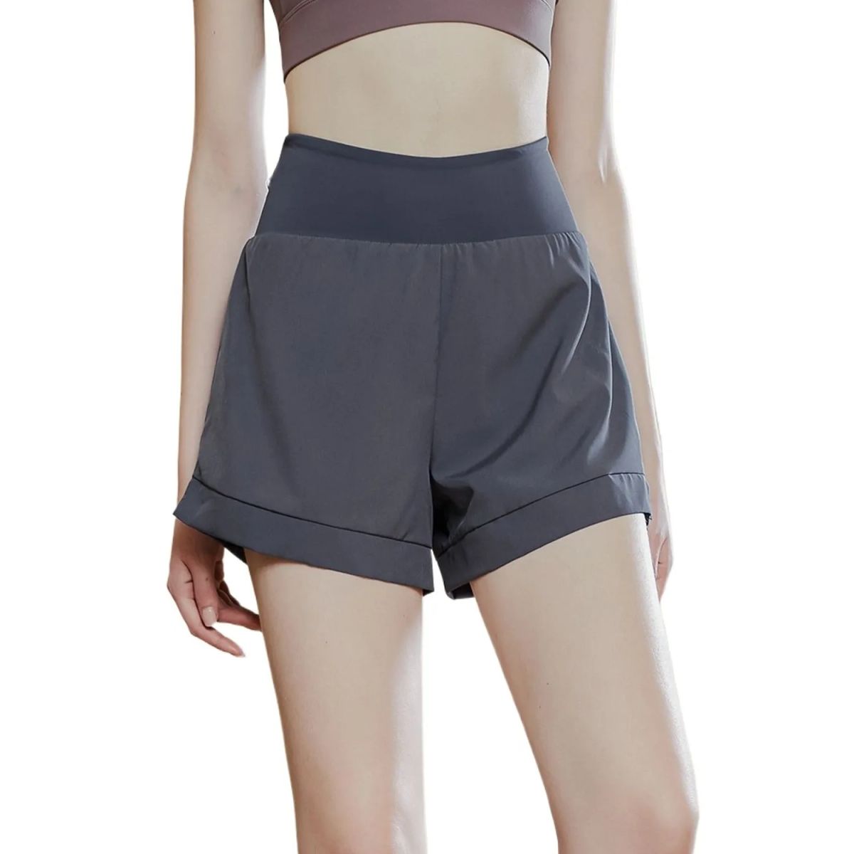 TIOZONEY - Pantalones cortos para mujer - Azul