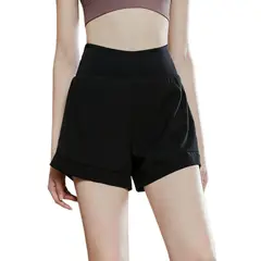 TIOZONEY - Pantalones cortos para mujer - Negro