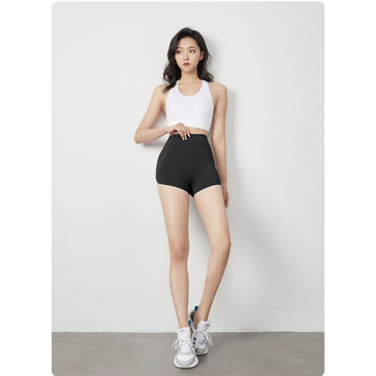 TIOZONEY - Pantalones cortos para mujer - Negro