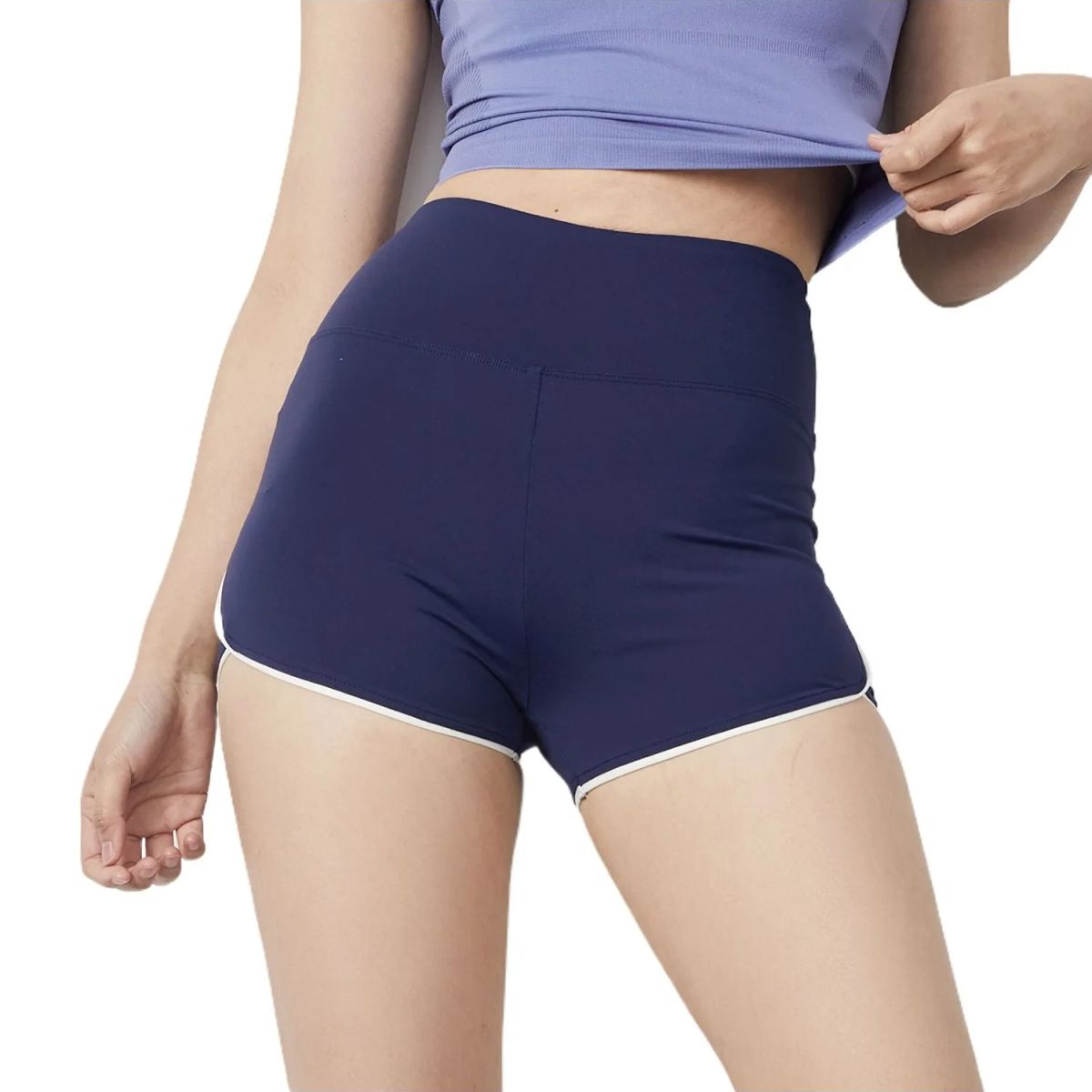 TIOZONEY - Pantalones cortos para mujer - Azul