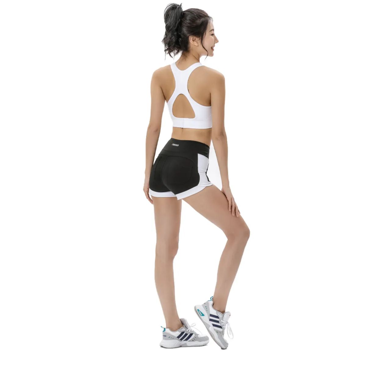 TIOZONEY - Pantalones cortos para mujer - Gris