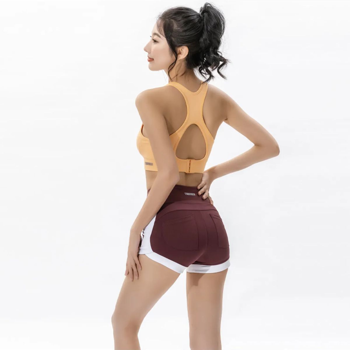 TIOZONEY - Pantalones cortos para mujer - Rojo