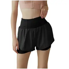 TIOZONEY - Pantalones cortos para mujer - Negro