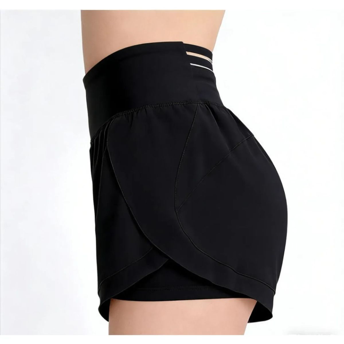 TIOZONEY - Pantalones cortos para mujer - Negro