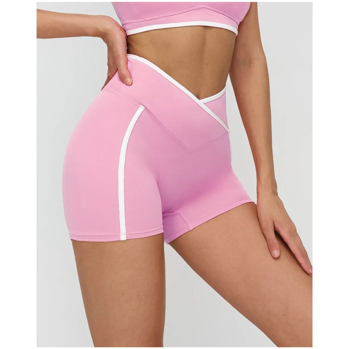 TIOZONEY - Pantalones cortos para mujer - Rosado