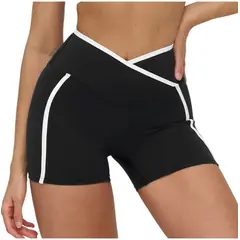 TIOZONEY - Pantalones cortos para mujer - Negro