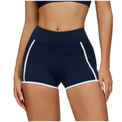TIOZONEY - Pantalones cortos para mujer - Azul