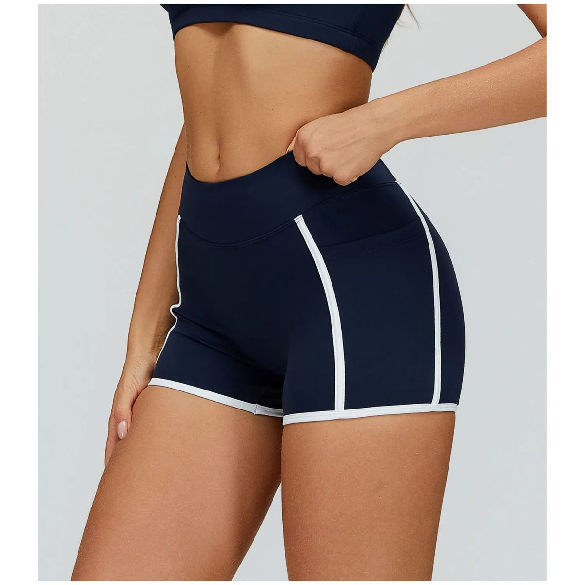 TIOZONEY - Pantalones cortos para mujer - Azul