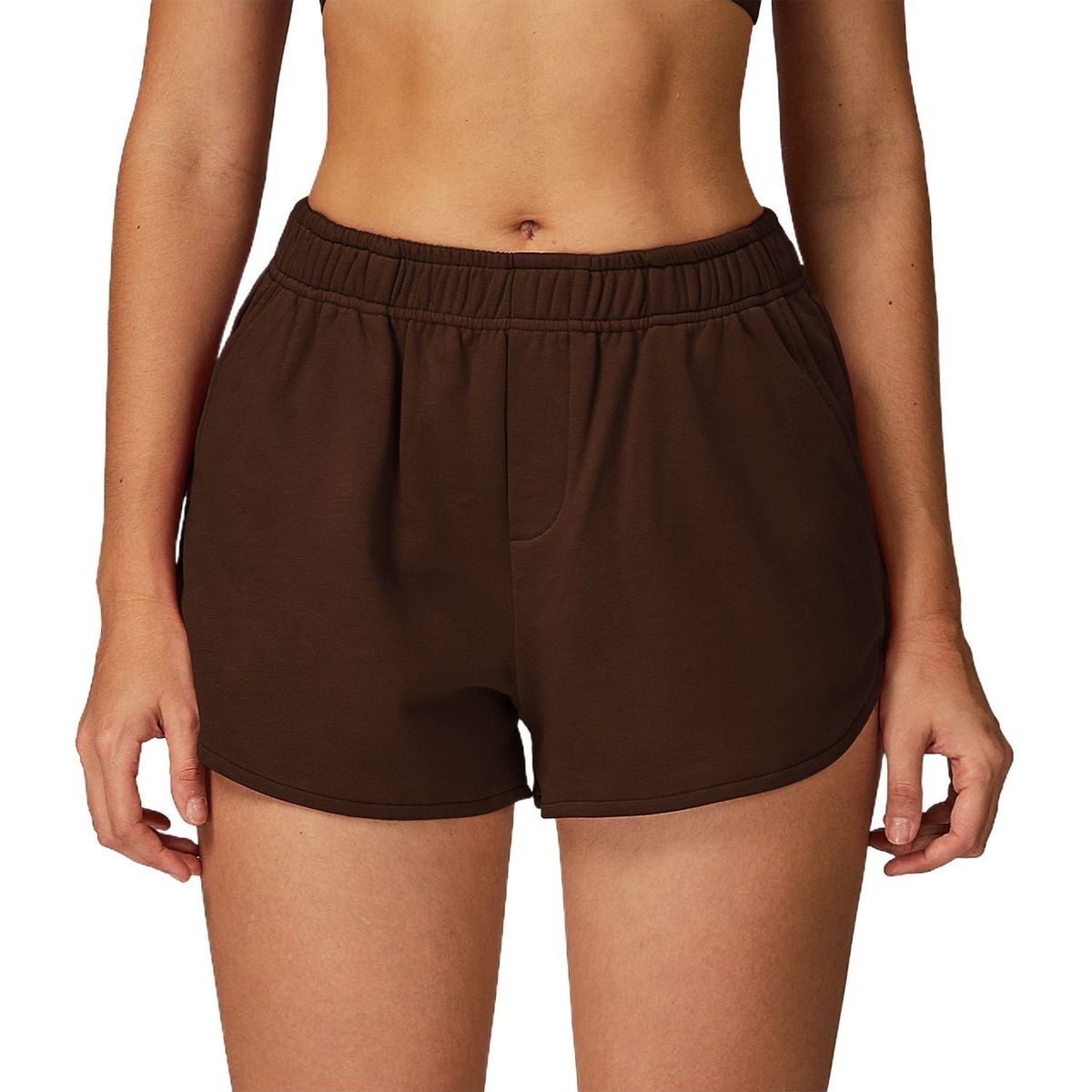 TIOZONEY - Pantalones cortos para mujer - Marrón