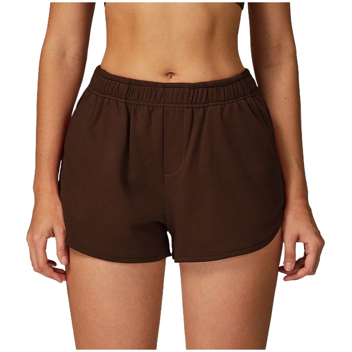 TIOZONEY - Pantalones cortos para mujer - Marrón