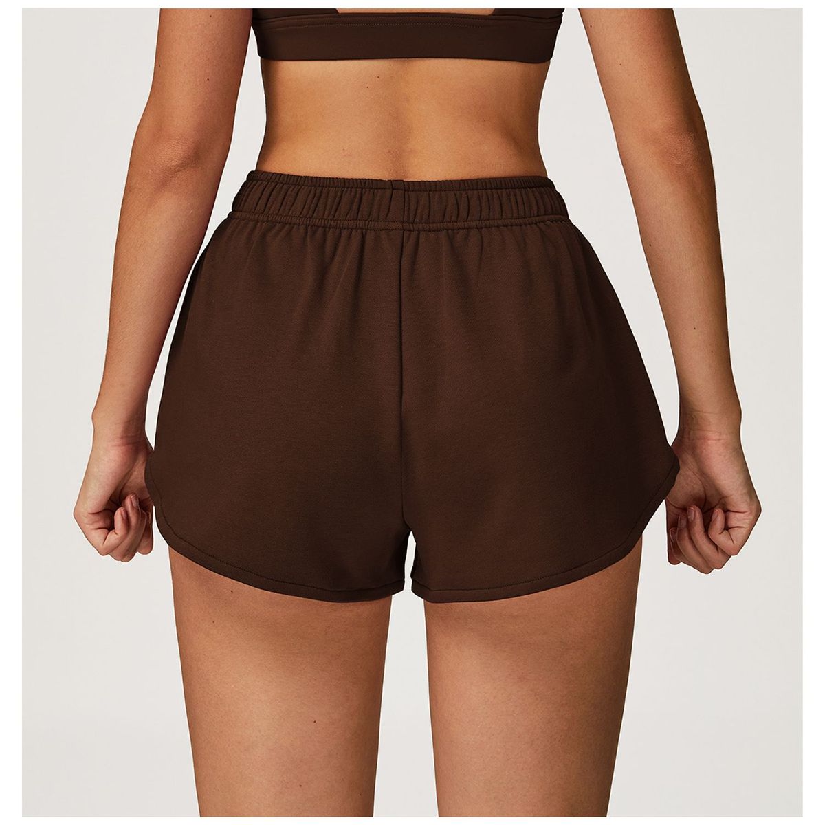 TIOZONEY - Pantalones cortos para mujer - Marrón
