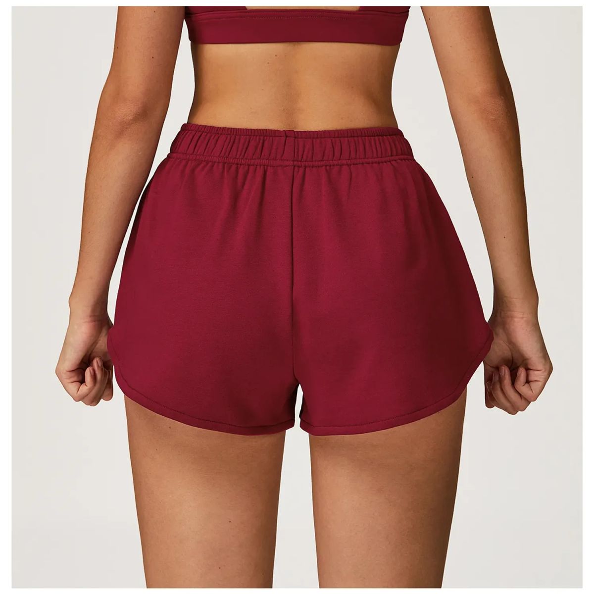 TIOZONEY - Pantalones cortos para mujer - Rojo