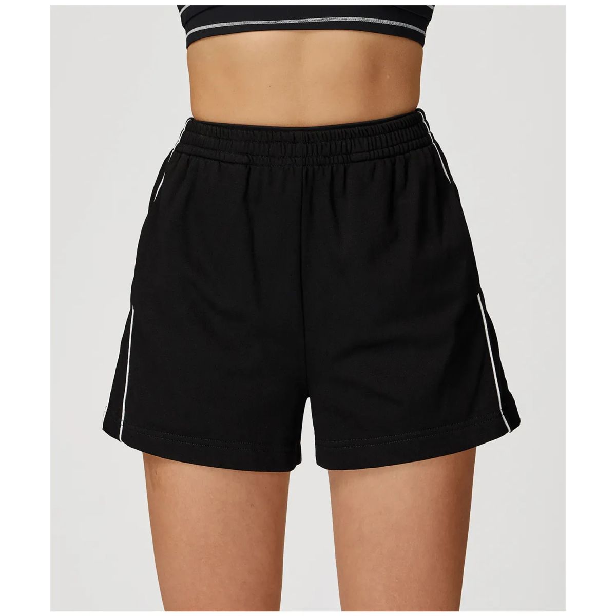 TIOZONEY - Pantalones cortos para mujer - Negro