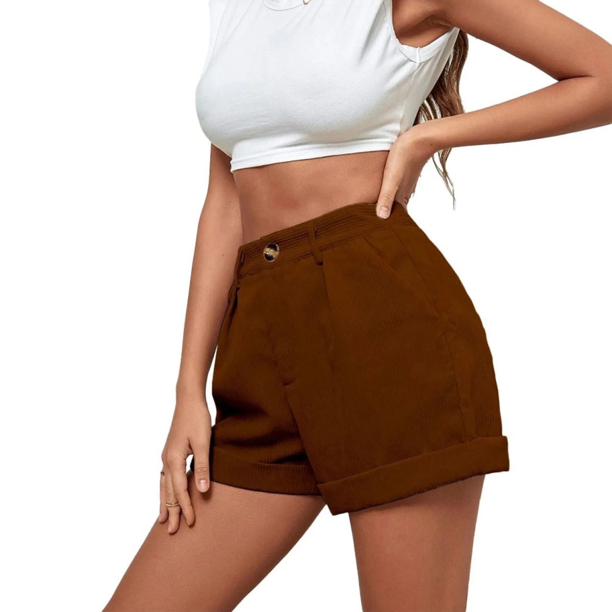 TIOZONEY - Pantalones cortos para mujer - Rojo