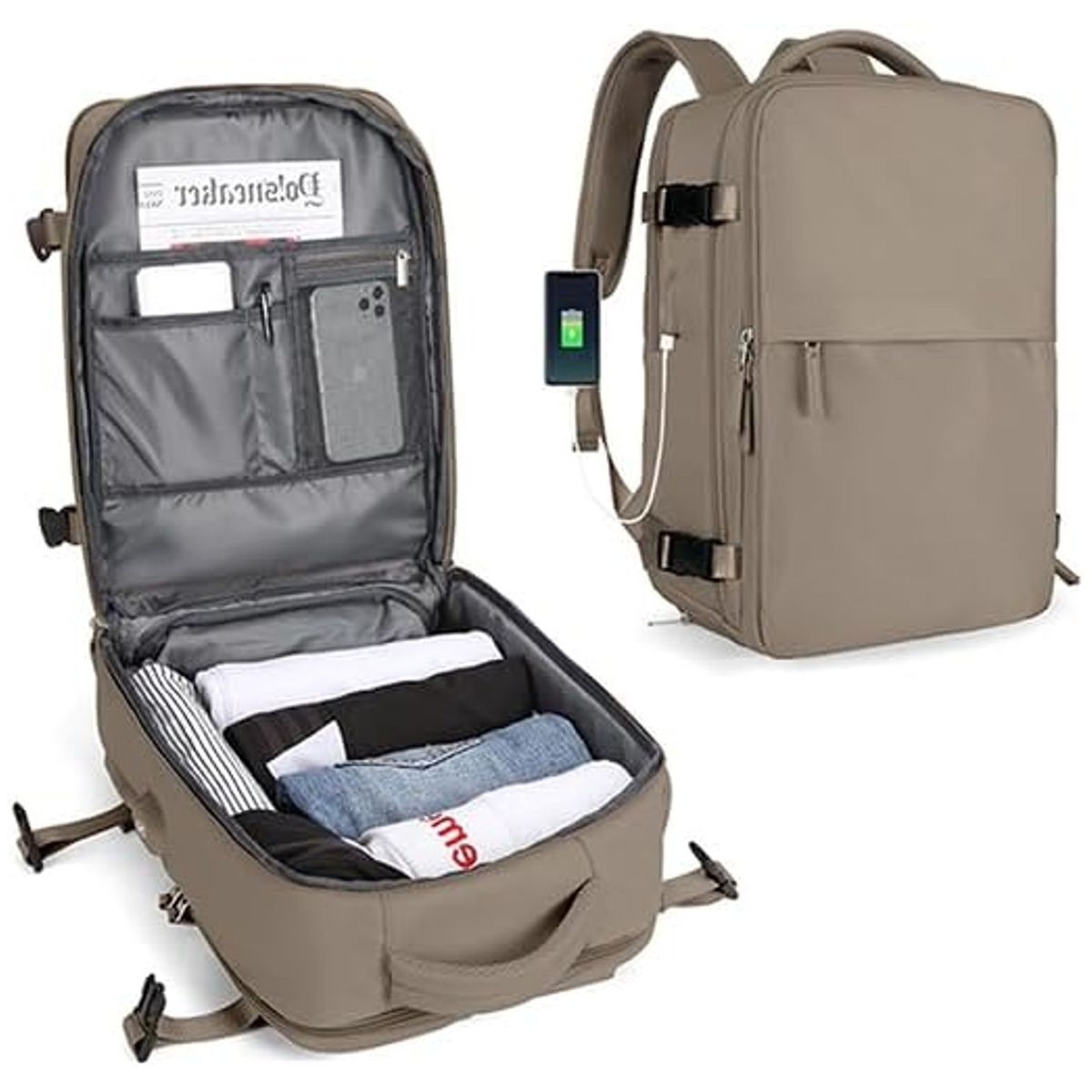 TIOZONEY - Mochila de viaje para mujeres hombros