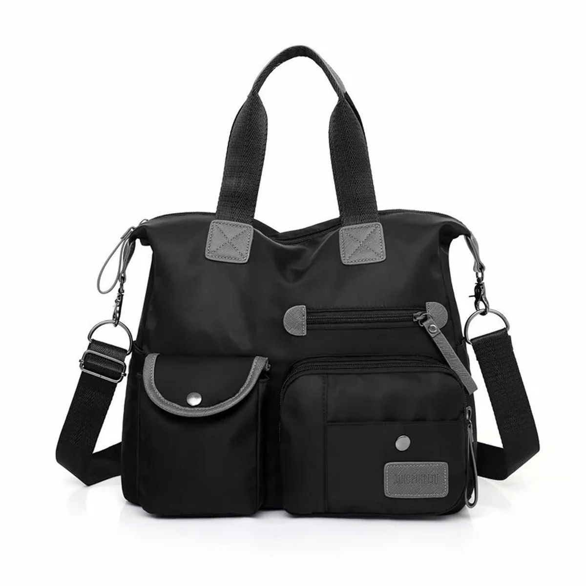 TIOZONEY - Bolso bandolera mujer gran capacidad -Negro