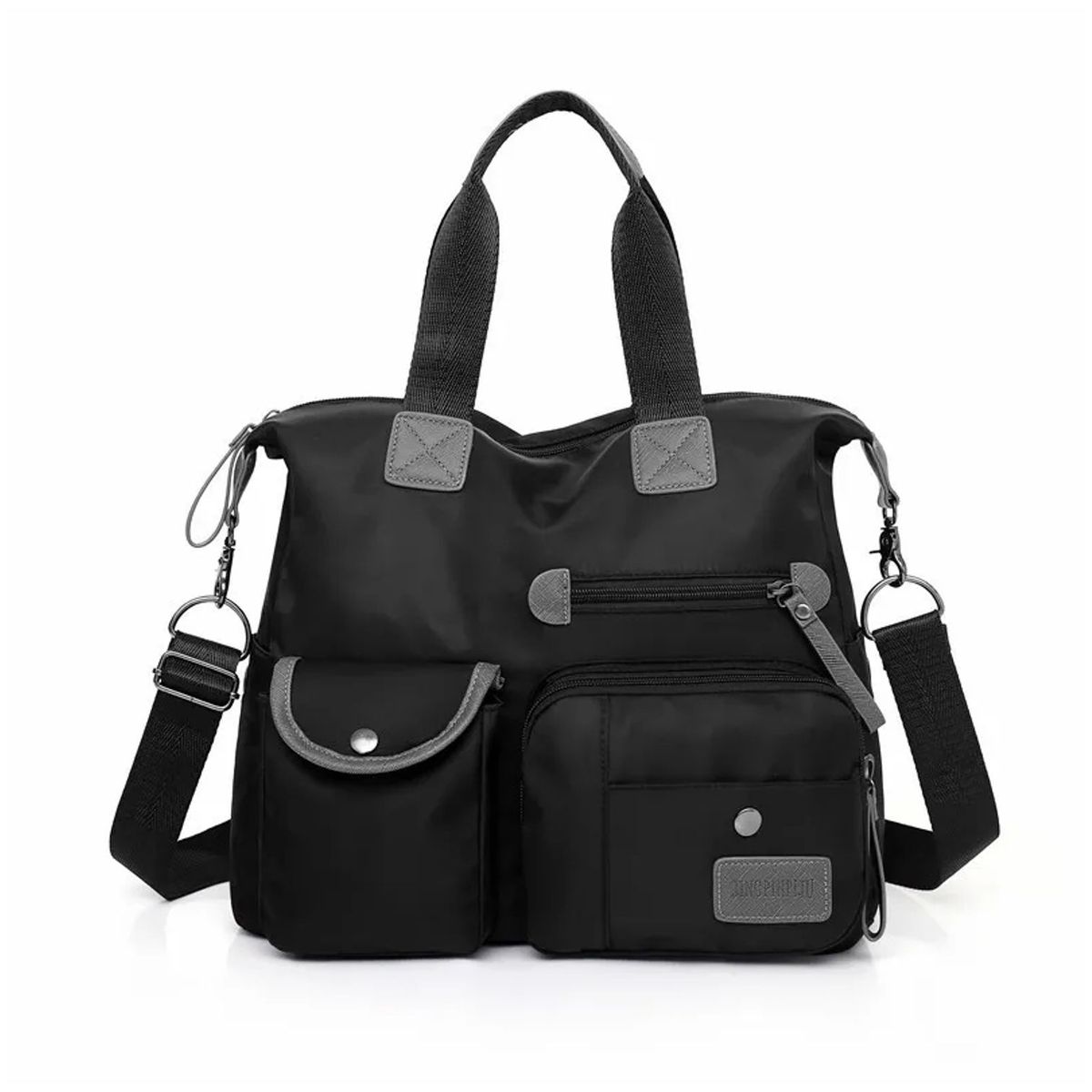TIOZONEY - Bolso bandolera mujer gran capacidad -Negro