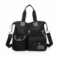 TIOZONEY - Bolso bandolera mujer gran capacidad -Negro