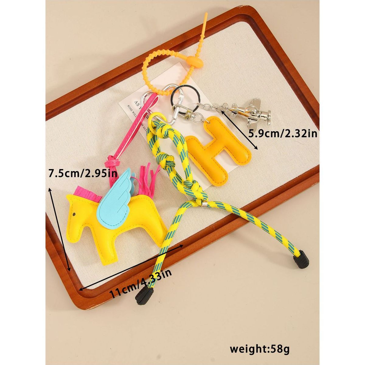 TIOZONEY - Colgante de bolsa de nudo colgante de billetera de mujer colgante