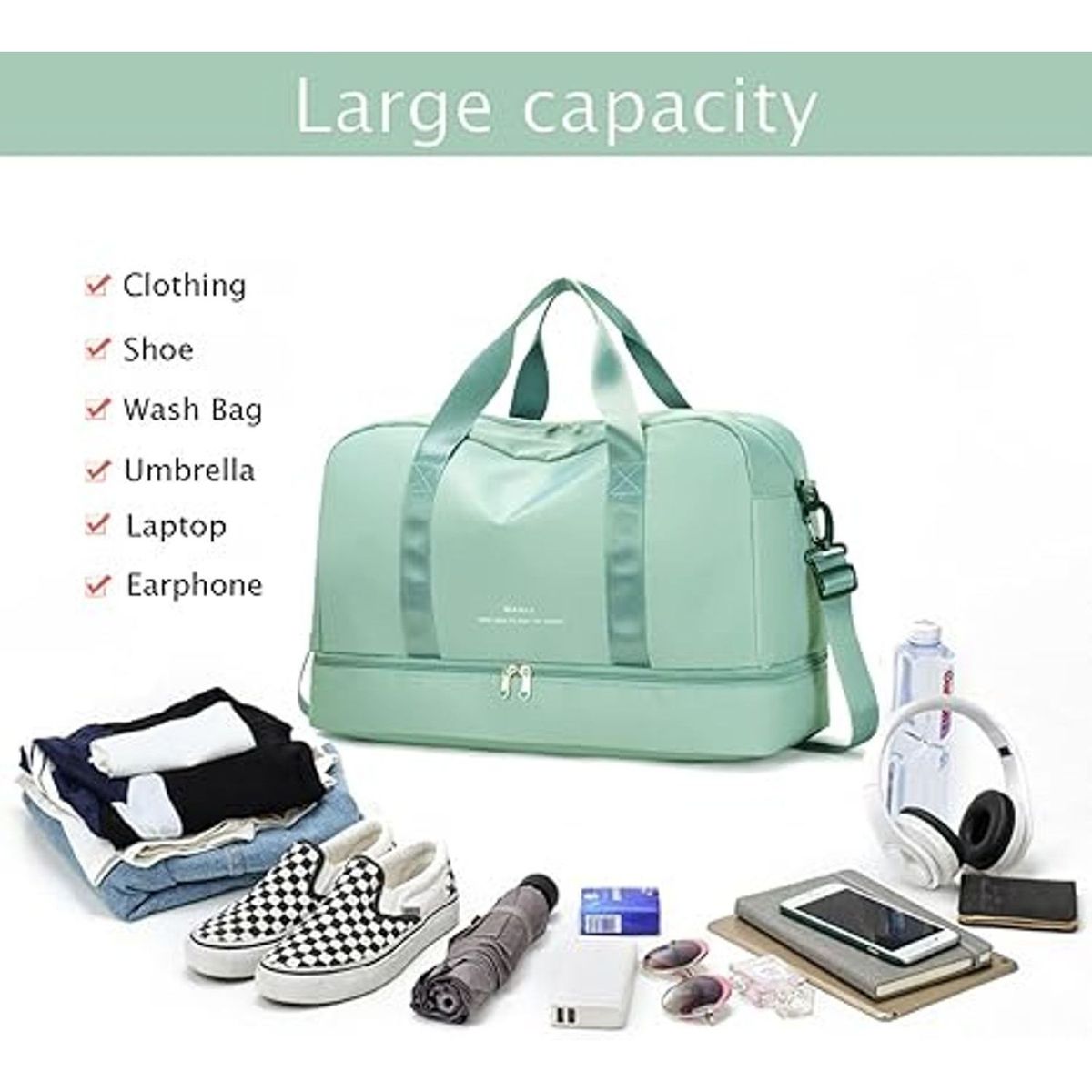 TIOZONEY - Bolsa de viaje de gran capacidad