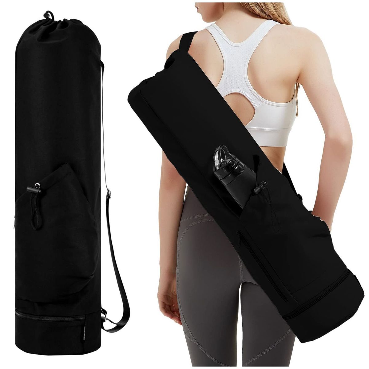 TIOZONEY - Bolsa Gran Capacidad Para Viajes Hombres Y Mujeres, Deportes - Negro