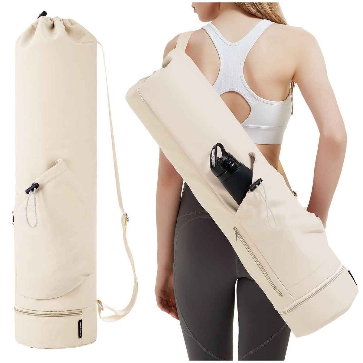 TIOZONEY - Bolsa Gran Capacidad Para Viajes Hombres Y Mujeres, Deportes - Blanco