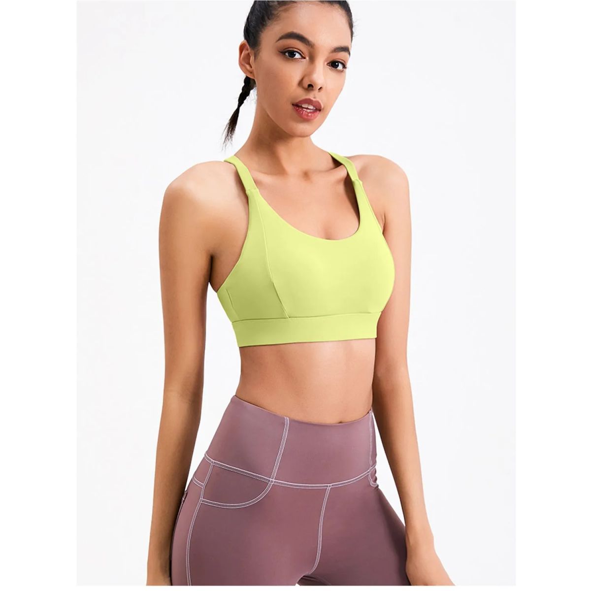 TIOZONEY - Sujetador deportivo de alto impacto para mujer
