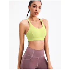TIOZONEY - Sujetador deportivo de alto impacto para mujer