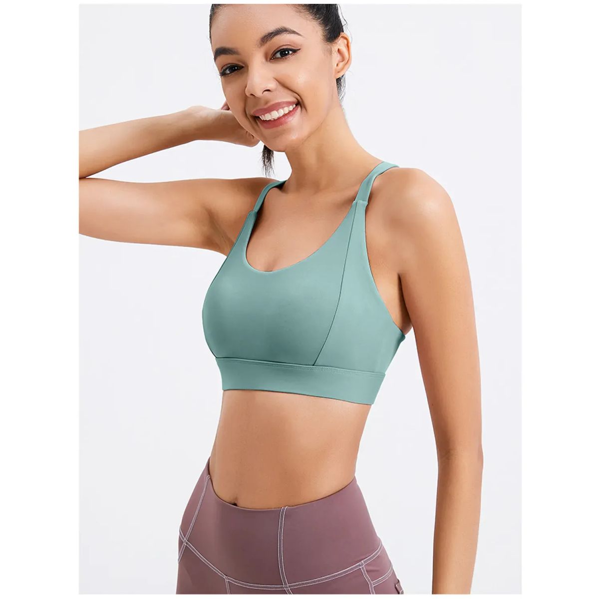 TIOZONEY - Sujetador deportivo de alto impacto para mujer