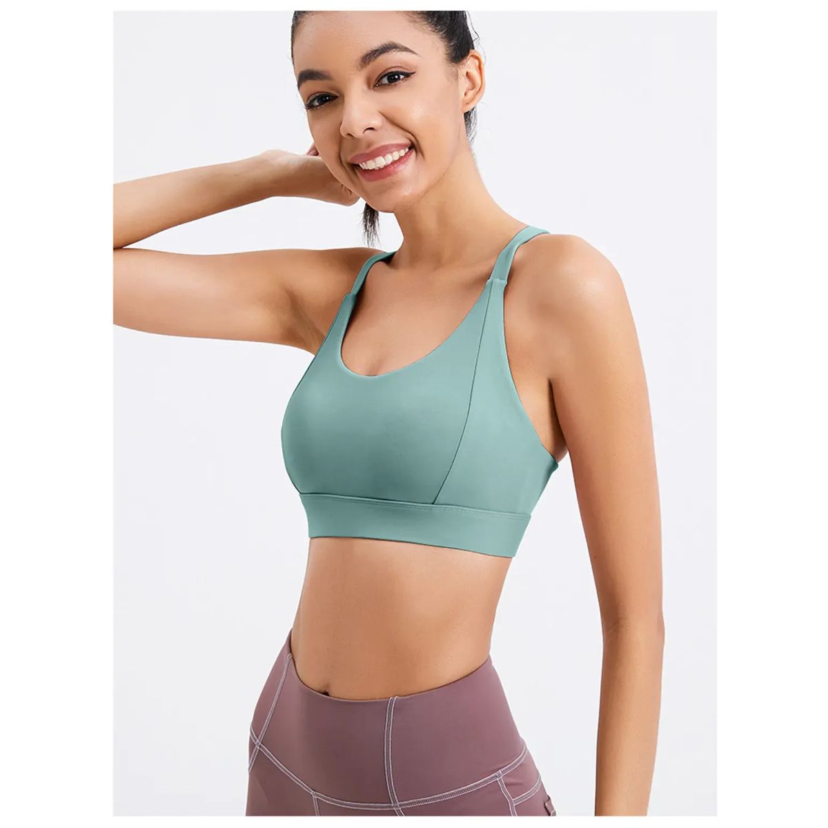 TIOZONEY - Sujetador deportivo de alto impacto para mujer