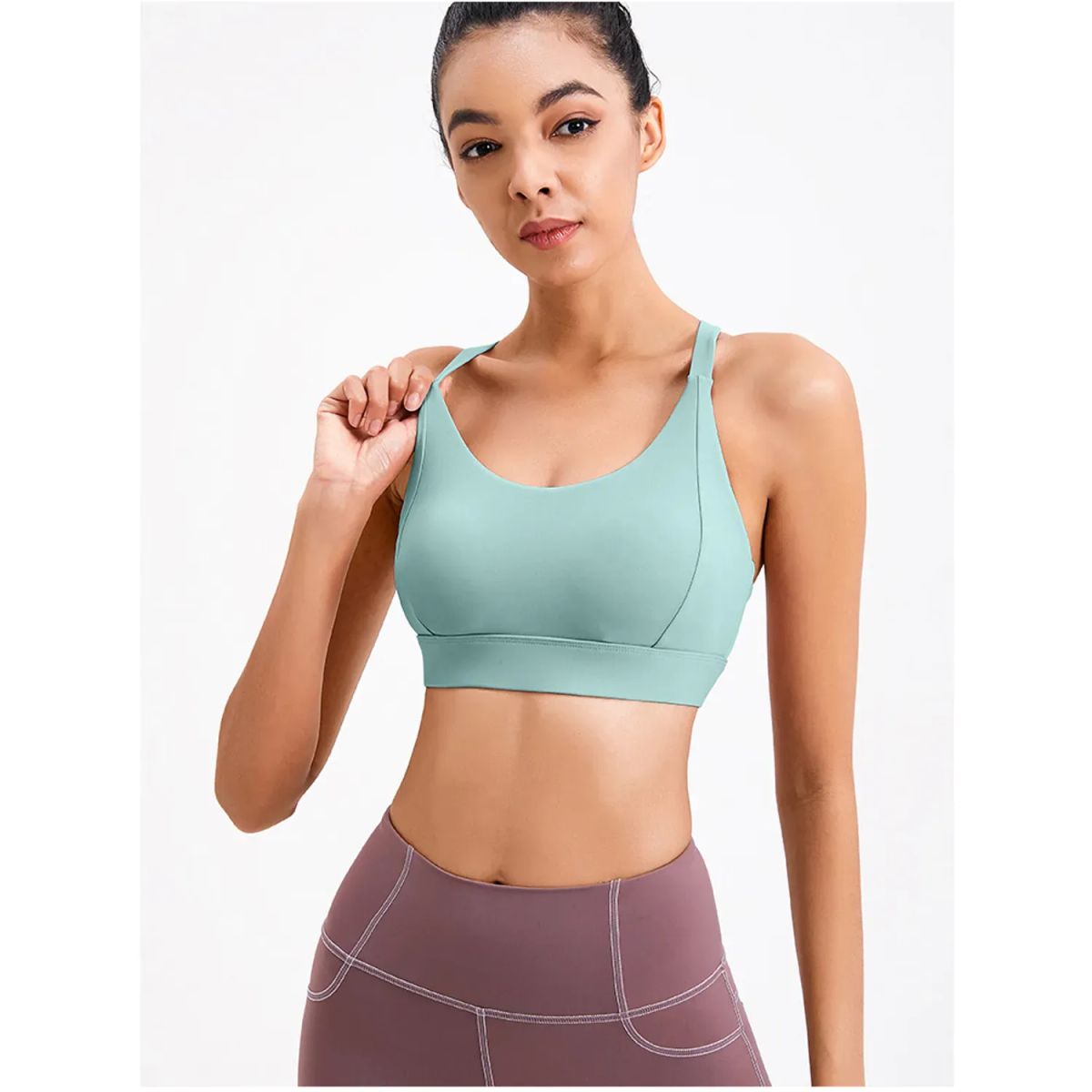 TIOZONEY - Sujetador deportivo de alto impacto para mujer