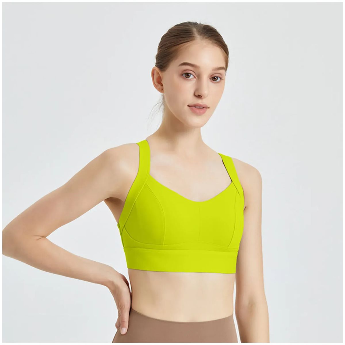 TIOZONEY - Sujetador deportivo de alto impacto para mujer
