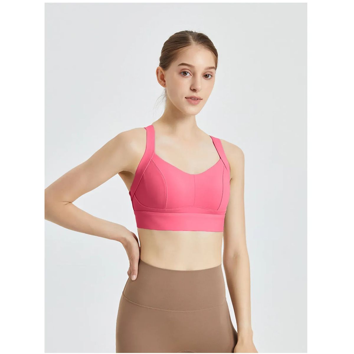 TIOZONEY - Sujetador deportivo de alto impacto para mujer